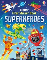 First Sticker Book Superheroes - Édition anglaise