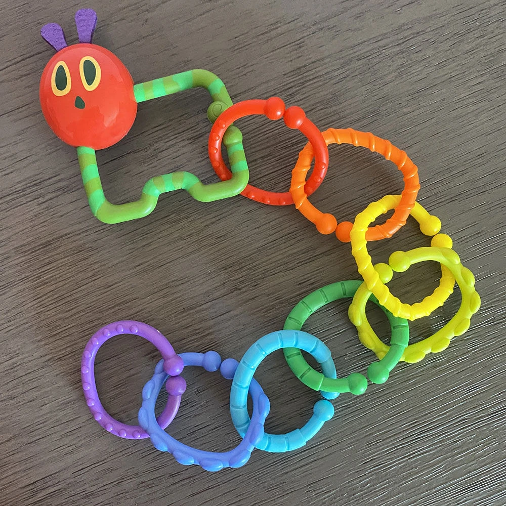 The Very Hungry Caterpillar Rattle Teether With Links