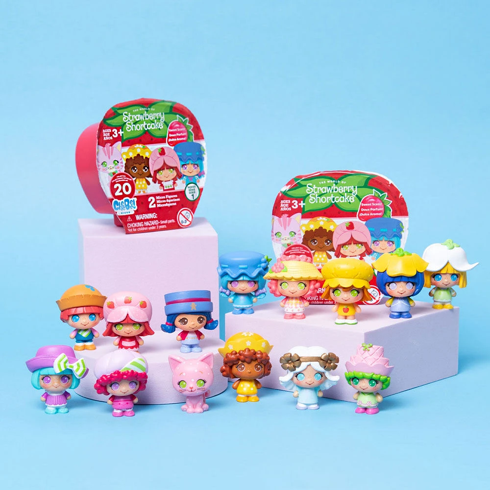 STRAWBERRY SHORTCAKE 1.5" Blind Cheebee Figures (2 mystery figures) ASSORTMENT