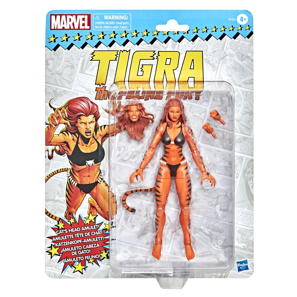 Marvel Legends Series Avengers, figurine de collection Marvel's Tigra de 15 cm et 3 accessoires