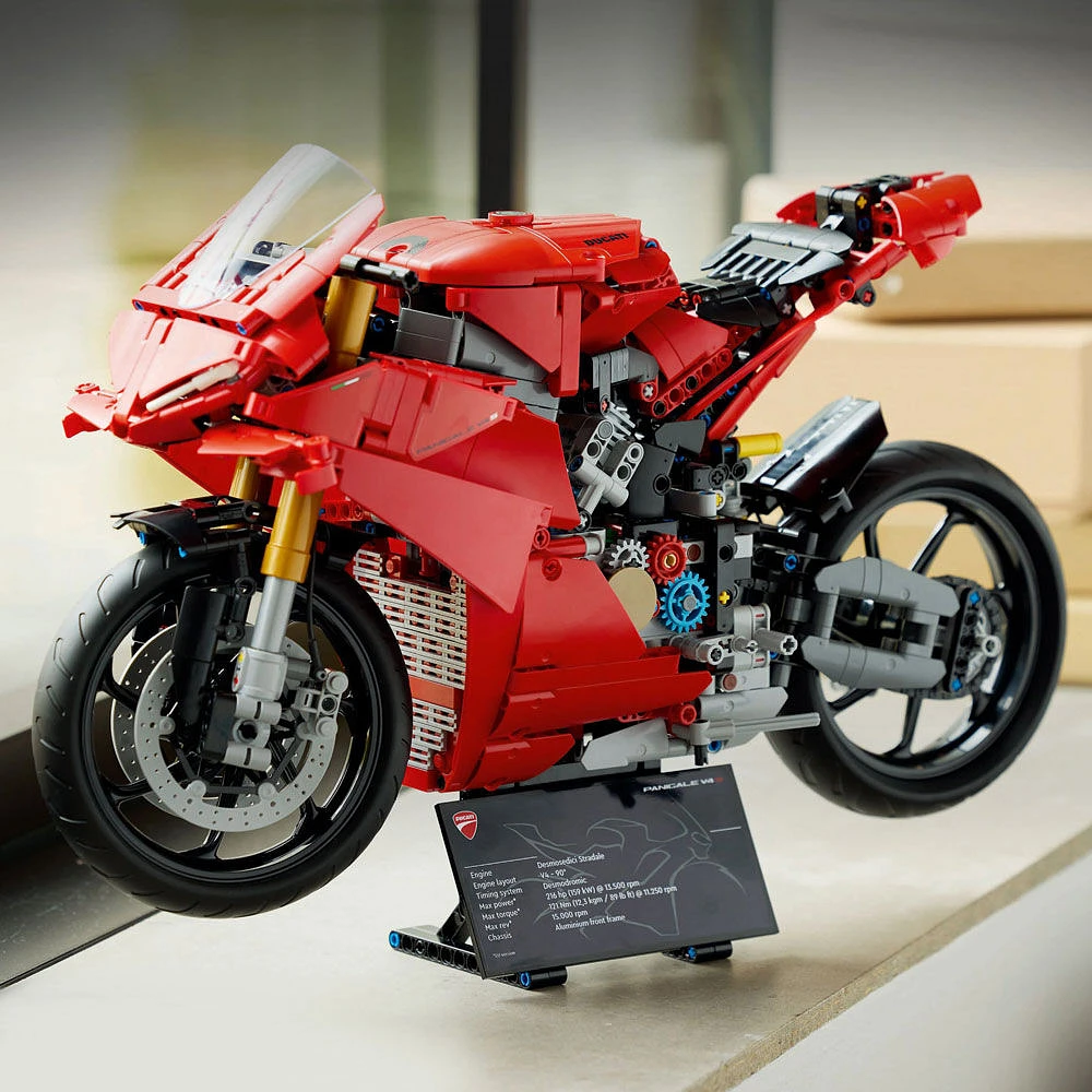 LEGO Technic La moto Ducati Panigale V4 S Ensemble de construction de modèle réduit, Véhicule à construire 42202