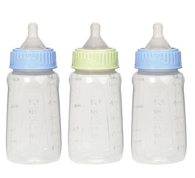 First Essentials par NUK biberon, 3-paquet, 5 oz bleu et verte