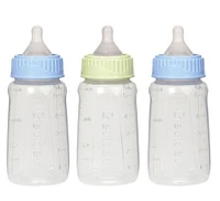 First Essentials by NUK Clearview Bottle 3-Pack, 5oz - Blue & Green