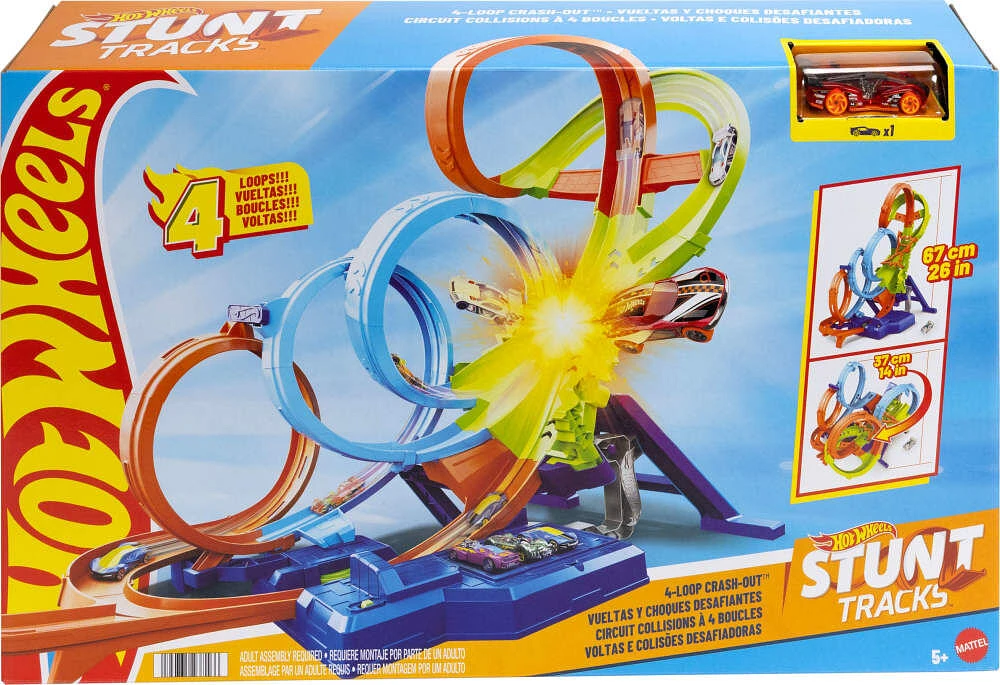 Hot Wheels-Coffret Ultra Crash Looping-Propulseur et voiture
