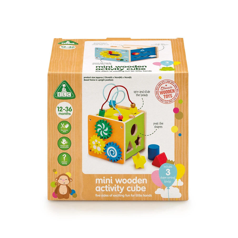 Early Learning Centre Wooden Activity Cube - English Edition - R Exclusive