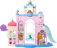 Disney Princess Pet Palace Playset with 7 Play Areas, 3 Animal Friends & 20+ Furniture & Accy