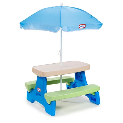 Little Tikes Easy Store Picnic Table with Umbrella