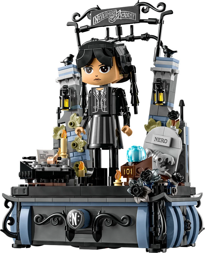 LEGO Wednesday: Wednesday Addams Figure, Collectible Set for Kids, Rebuildable Toy Gift 76780