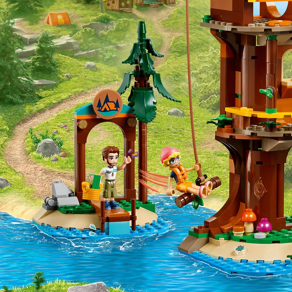 Ensemble de jeu LEGO Friends La cabane dans l'arbre du camp d'aventure 42631