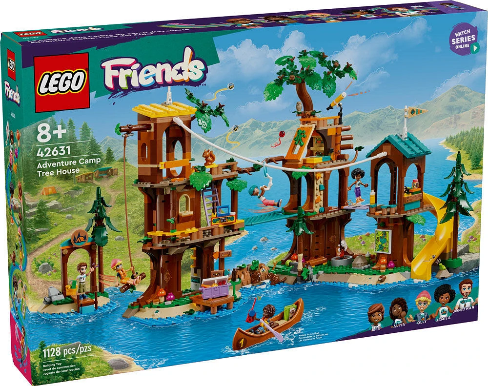 LEGO Friends Adventure Camp Tree House Camping Playset Toy, Gift Idea for Kids 42631