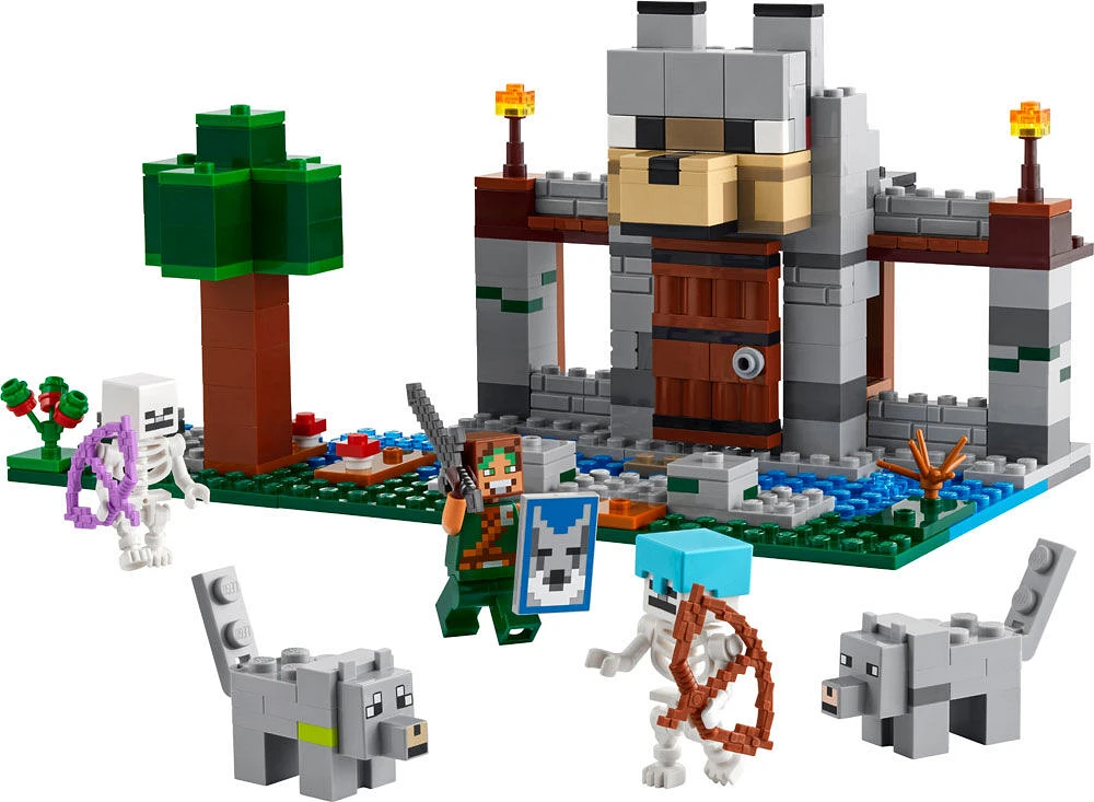 Ensemble de jeu de forteresse LEGO Minecraft Le fort des loup 21261