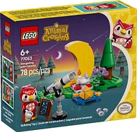 LEGO Animal Crossing Stargazing with Celeste Building Toy - Pretend Playset for Kids - 77053