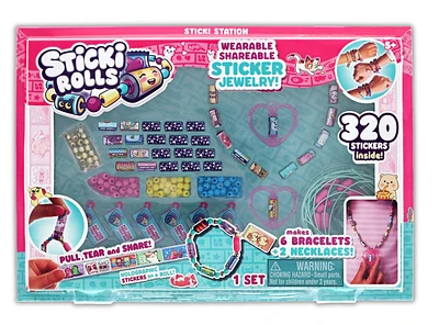 Sticki Rolls - Wearable Shareable Sticker Jewelry - Sticki Station Kit