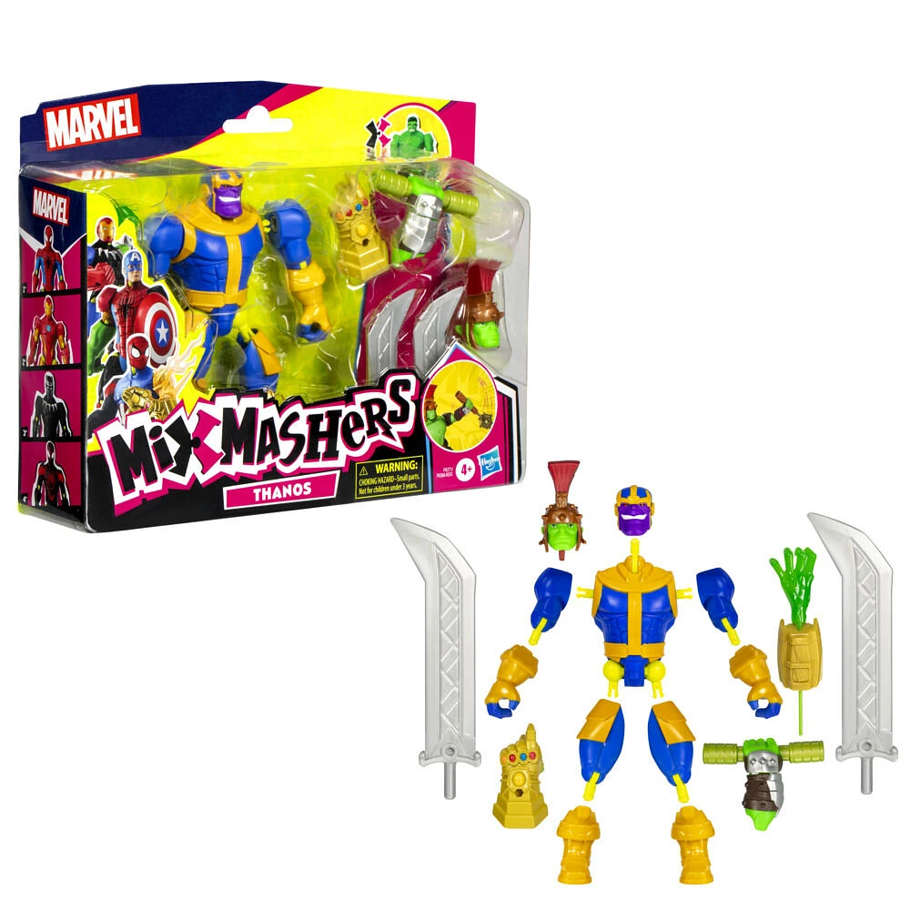 MixMashers Marvel Thanos Custom Avengers Mix-And-Match Deluxe Action Figure & Accessories