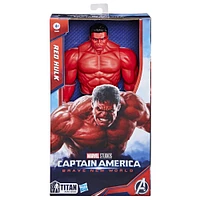 Marvel Studios Captain America Brave New World, Titan Hero Series Deluxe Red Hulk Action Figure