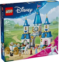 LEGO Disney Princess Cinderella's Castle & Horse Carriage Playset - Princess Castle Building Toy - 43275