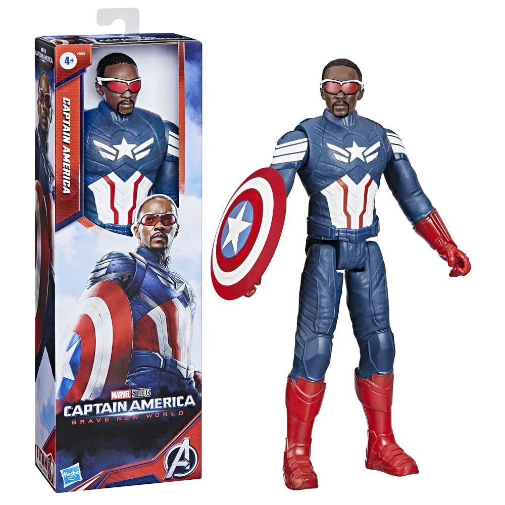 Marvel Studios Captain America Brave New World, Titan Hero Series Captain America Action Figure