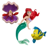 SwimWays Little Mermaid Disney Dive Characters Kids Pool Toy- Princess Ariel, Flounder, and Sebastian, Bath Toys and Pool Party Supplies