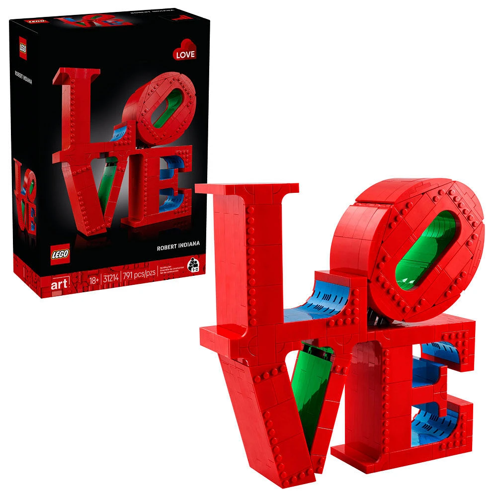 LEGO Art LOVE, Ensemble de construction pour adultes, Cadeau pour les couples et idée de décoration intérieure 31214