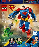 LEGO DC Le robot de Superman contre Lex Luthor , Ensemble de jeu de figurines de superhéros 76302