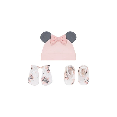 Minnie 3 Piece Accessories Set Coral O/S
