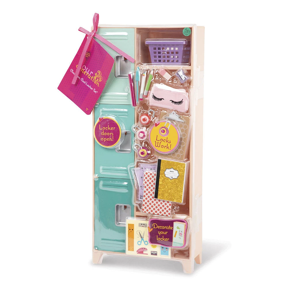 Our Generation, Classroom Cool Locker Set for 18-inch Dolls