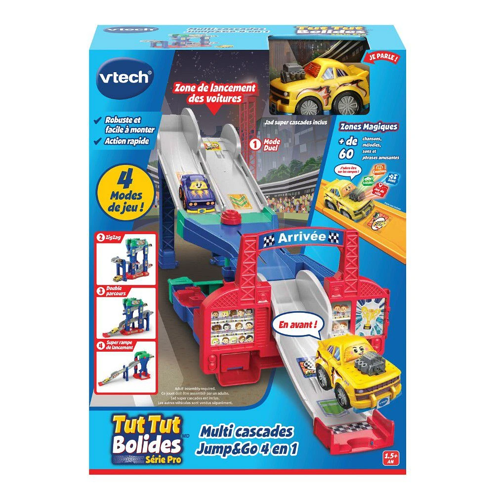 VTech Tut Tut Bolides Multi cascades JumpetGo 4 en 1 - Édition française