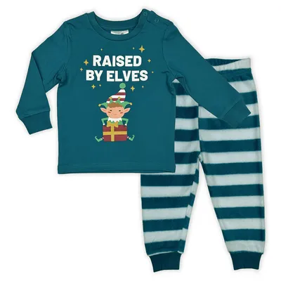 Infant 2 Piece Long Sleeve PJ Set - Green