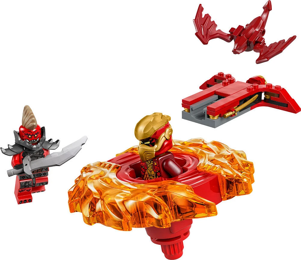 LEGO NINJAGO Kai's Dragon Spinjitzu Spinner - Spinning Blade Battle Building Toy for Kids - 71823