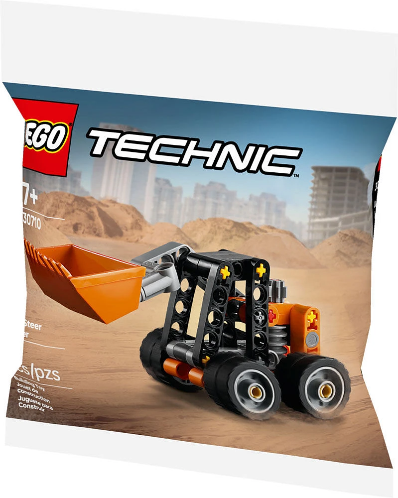 LEGO Technic Skid-Steer Loader Building Kit - Construction Site Role Play - Travel Toy for Kids - 30710