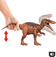 Jurassic World Rebirth Wild Roar Baryonyx Dinosaur Toy, Tail Controlled Attack Chomp & Sound