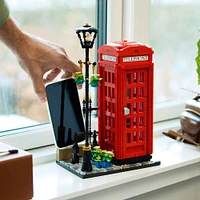 LEGO Ideas Red London Telephone Box Gift Idea for Travelers 21347