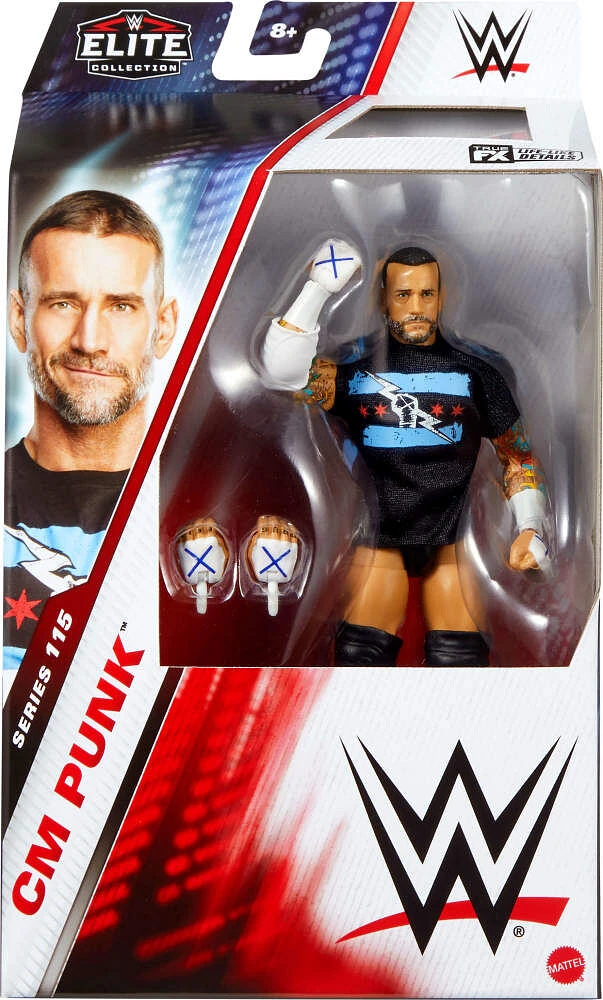 WWE-Élite CM Punk-Figurine articulée 15cm Series115