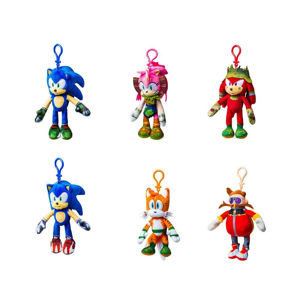 Peluches accrochables Sonic Prime