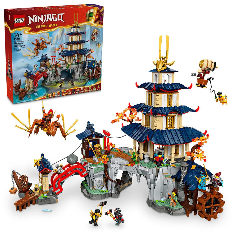 LEGO NINJAGO Tournament Temple City Building Toy - Cool Gift for Teen Boys & Girls 14+ - 71814