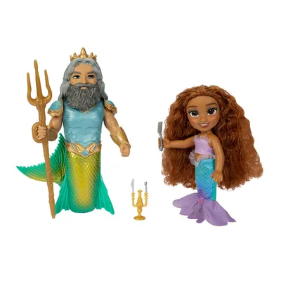 Little Mermaid Live Action Ariel and King Triton Petite Gift Set