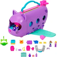 Polly Pocket-Avion Chaton Transformable-Coffret avec 2mini-figurines