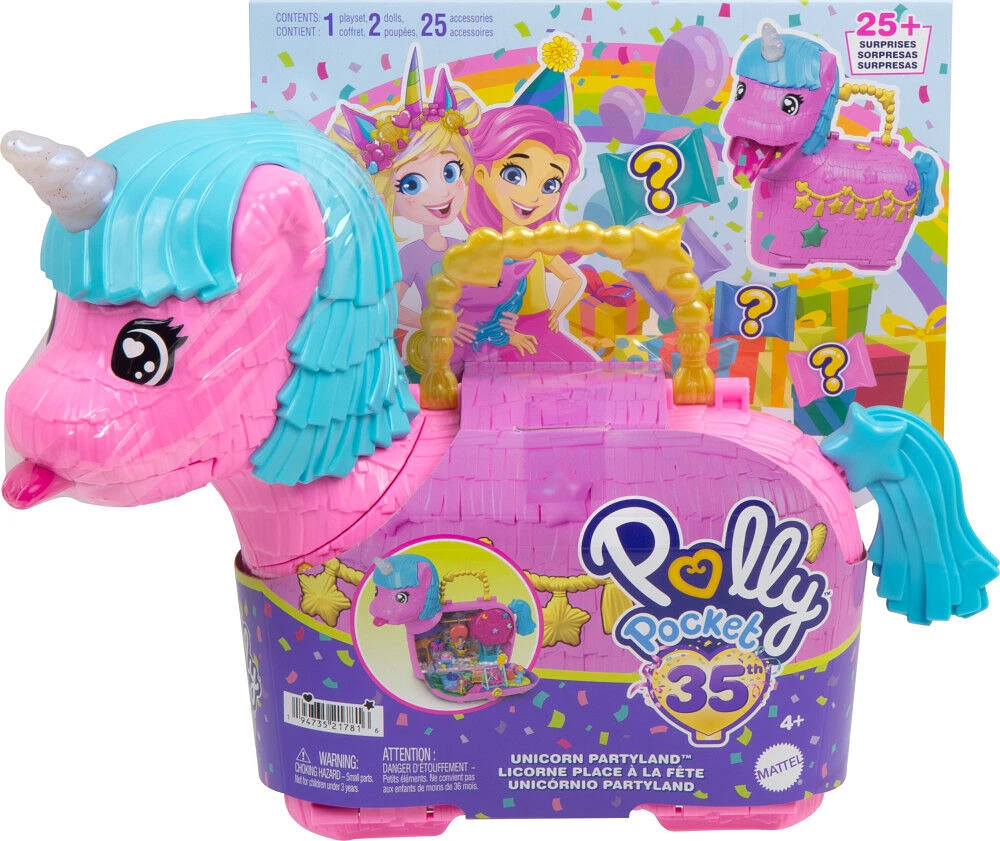 Polly Pocket Unicorn Partyland Playset