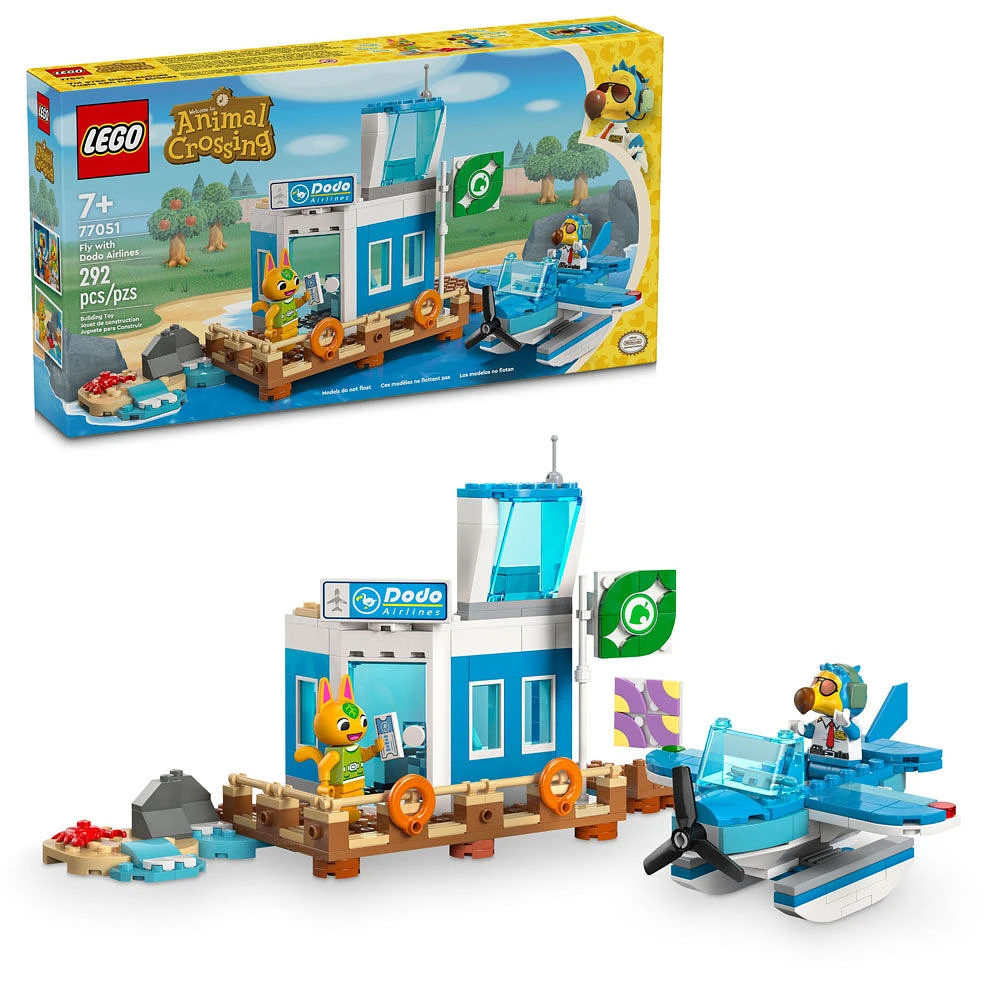 LEGO Animal Crossing Fly with Dodo Airlines Airport Building Set, Video Game Toy, 77051