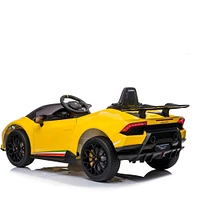 KIDSVIP 12V Lamborghini Huracan W/RC - Yellow - English Edition