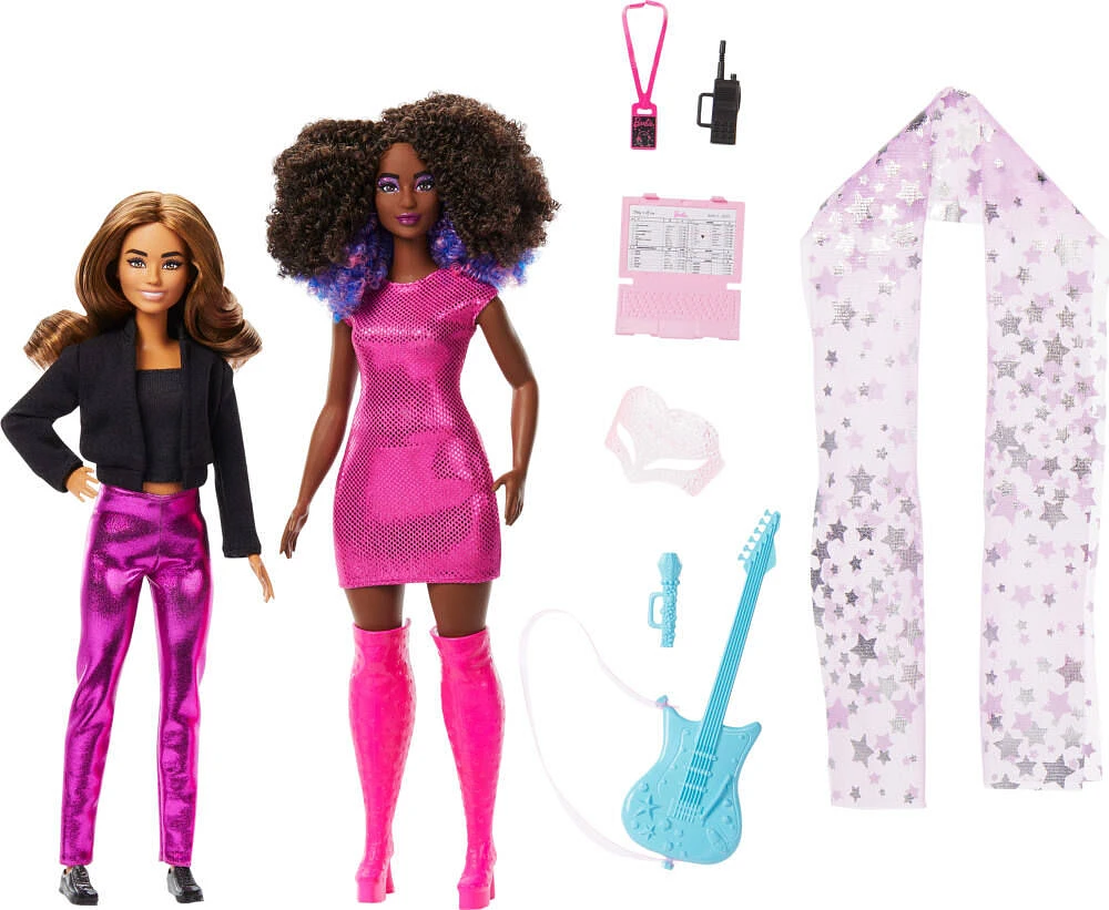 Barbie Careers Set of 2 & Accessories with Music Star & Tour Manager