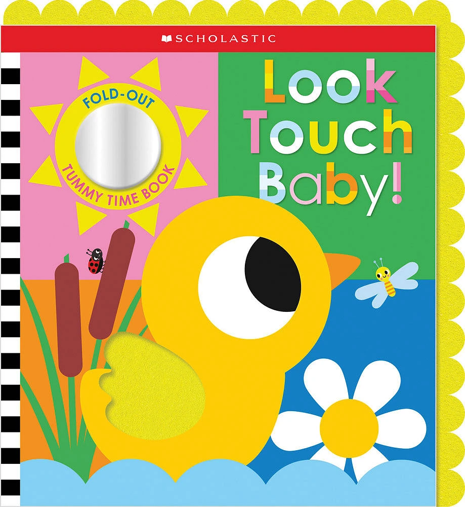 Look Touch Baby! (A Fold-Out Tummy Time Book) - Édition anglaise