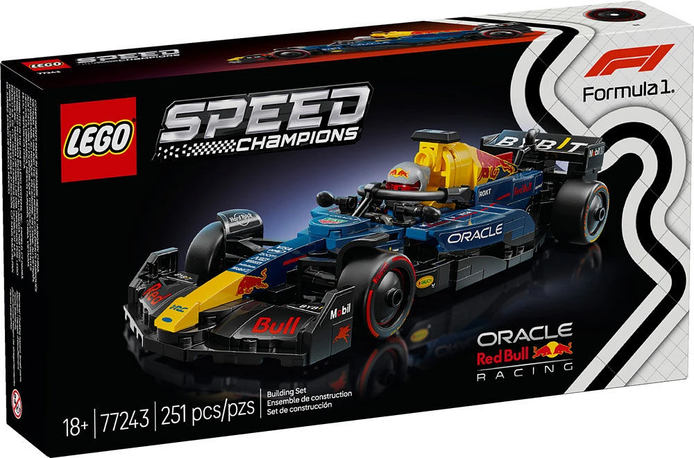 LEGO Speed Champions Voiture de course Oracle Red Bull Racing RB20 F1 , Ensemble de véhicule 77243