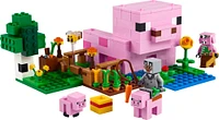 LEGO Minecraft The Baby Pig House Toy Figures and Playset - Building Minecraft Toy for Pretend Play - 21268