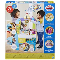 Play-Doh Kitchen Creations Super Ultimate Ice Cream Truck Playset with 37 Accessories, 14 Cans, Realistic Sounds