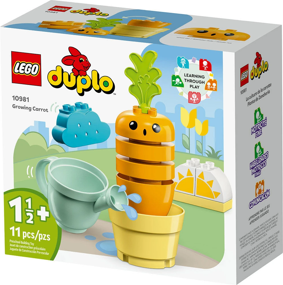 LEGO DUPLO Ma première culture de la carotte 10981 Ensemble de jeu de construction (11 pièces)