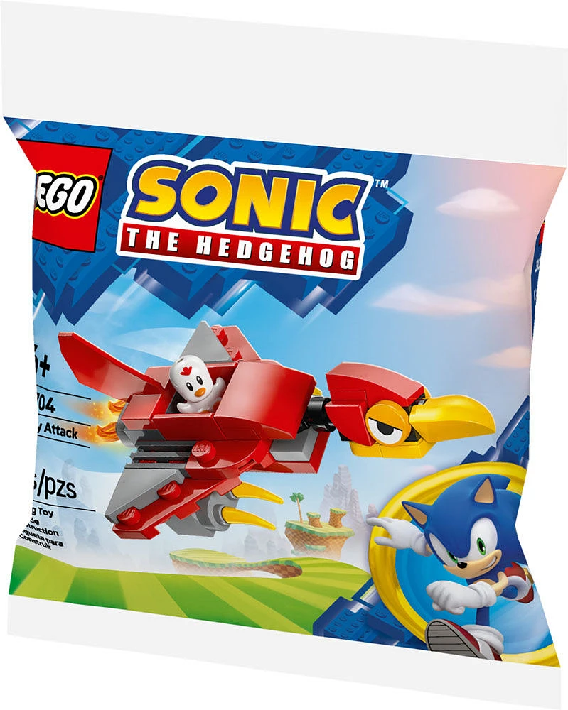 LEGO Sonic the Hedgehog Balkiry Attack Building Set - Includes Mini Clucky Figure and Buildable Balkiry Figure - 30704