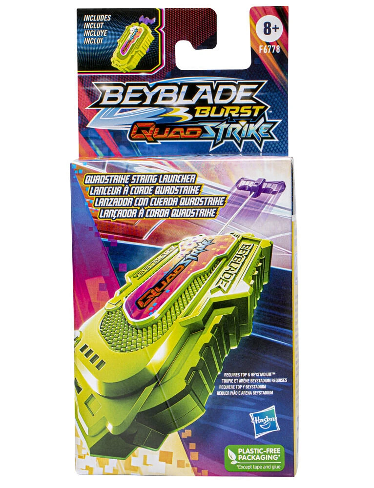 Beyblade Burst QuadStrike, lanceur à corde à rotation droite/gauche