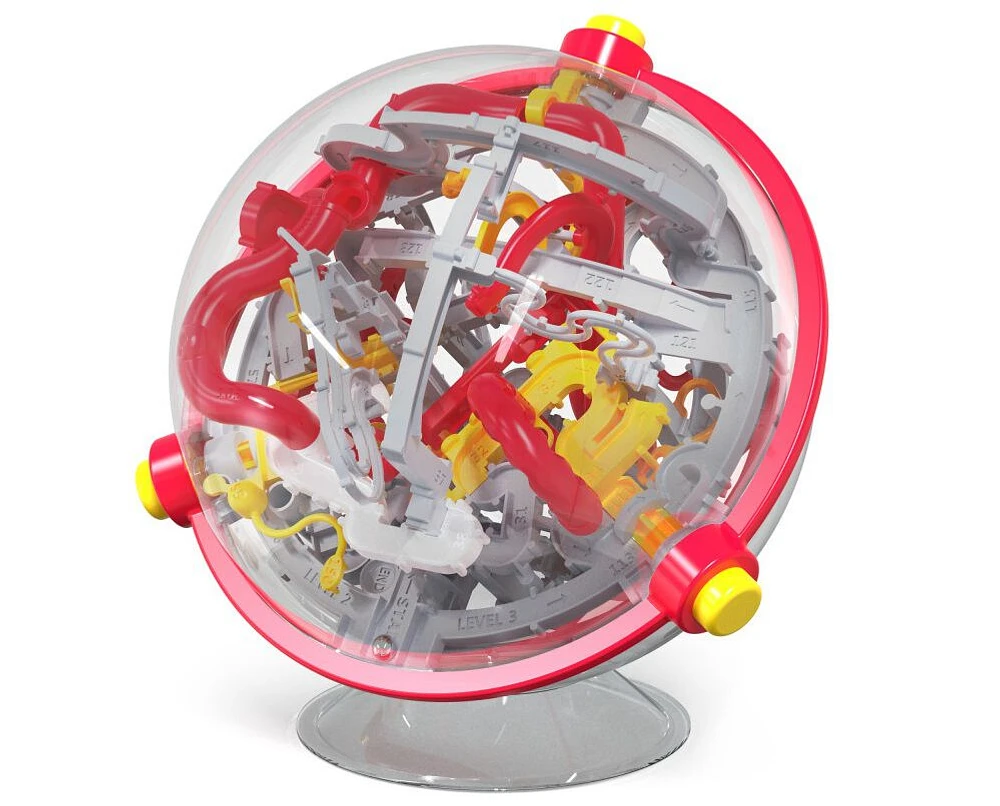 Perplexus Portal, 3D Puzzle Ball Maze Fidget Toys Kids Games Travel Games Puzzle Games Fidget Ball with 150 Obstacles