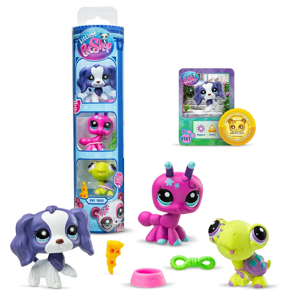 Littlest Pet Shop - Trio d'animaux de compagnie dans la série 3 de tubes